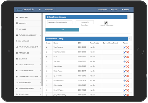 Club Management System Screenshot 5