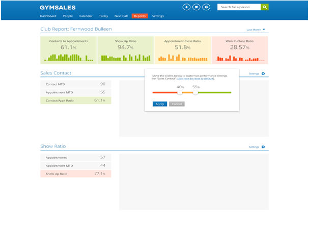 Gymsales CRM Screenshot 1