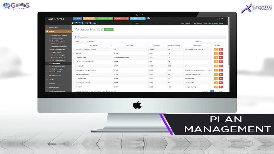 Gayatri Gym Management Software  Screenshot 3