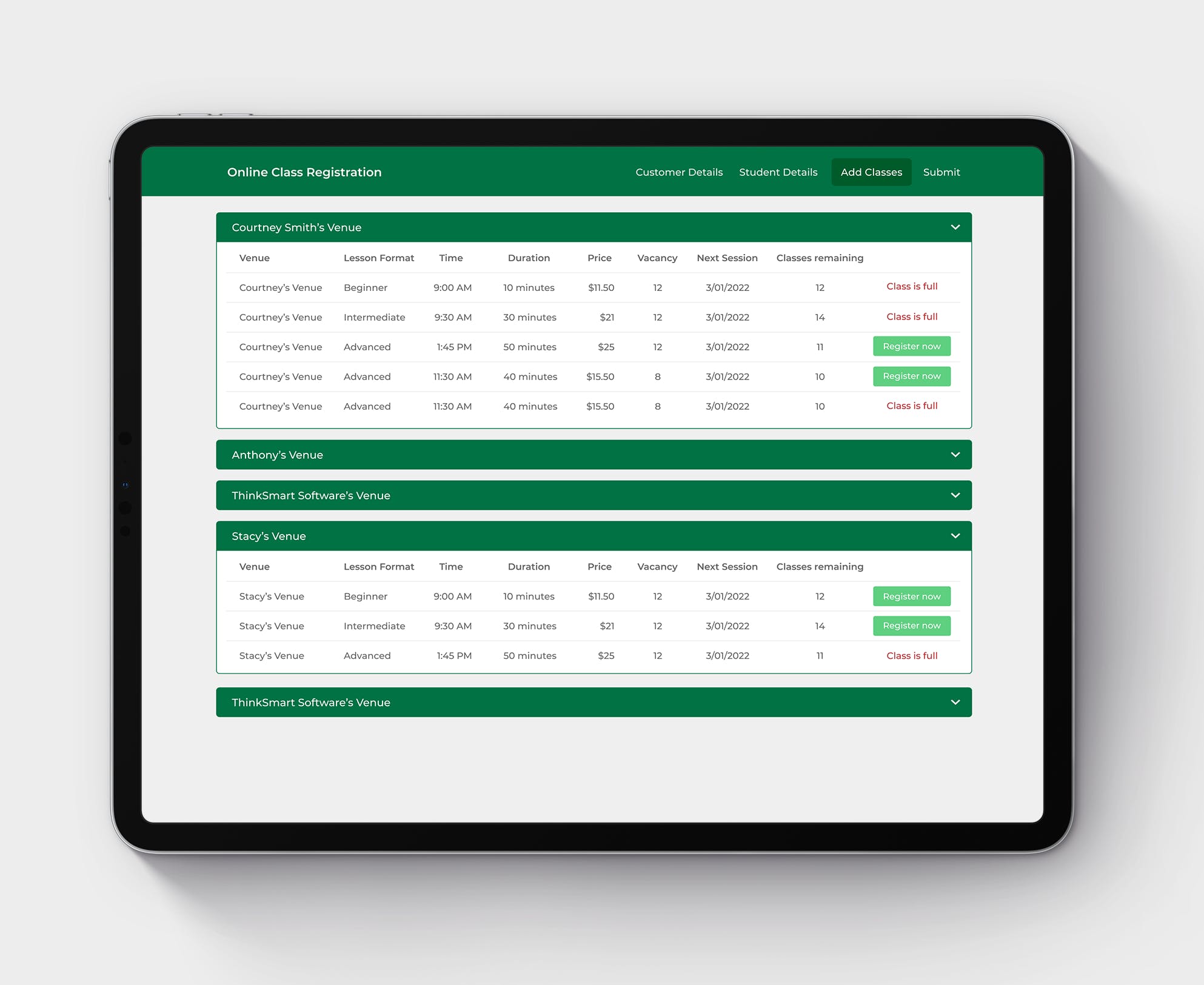 TennisBiz Screenshot 4