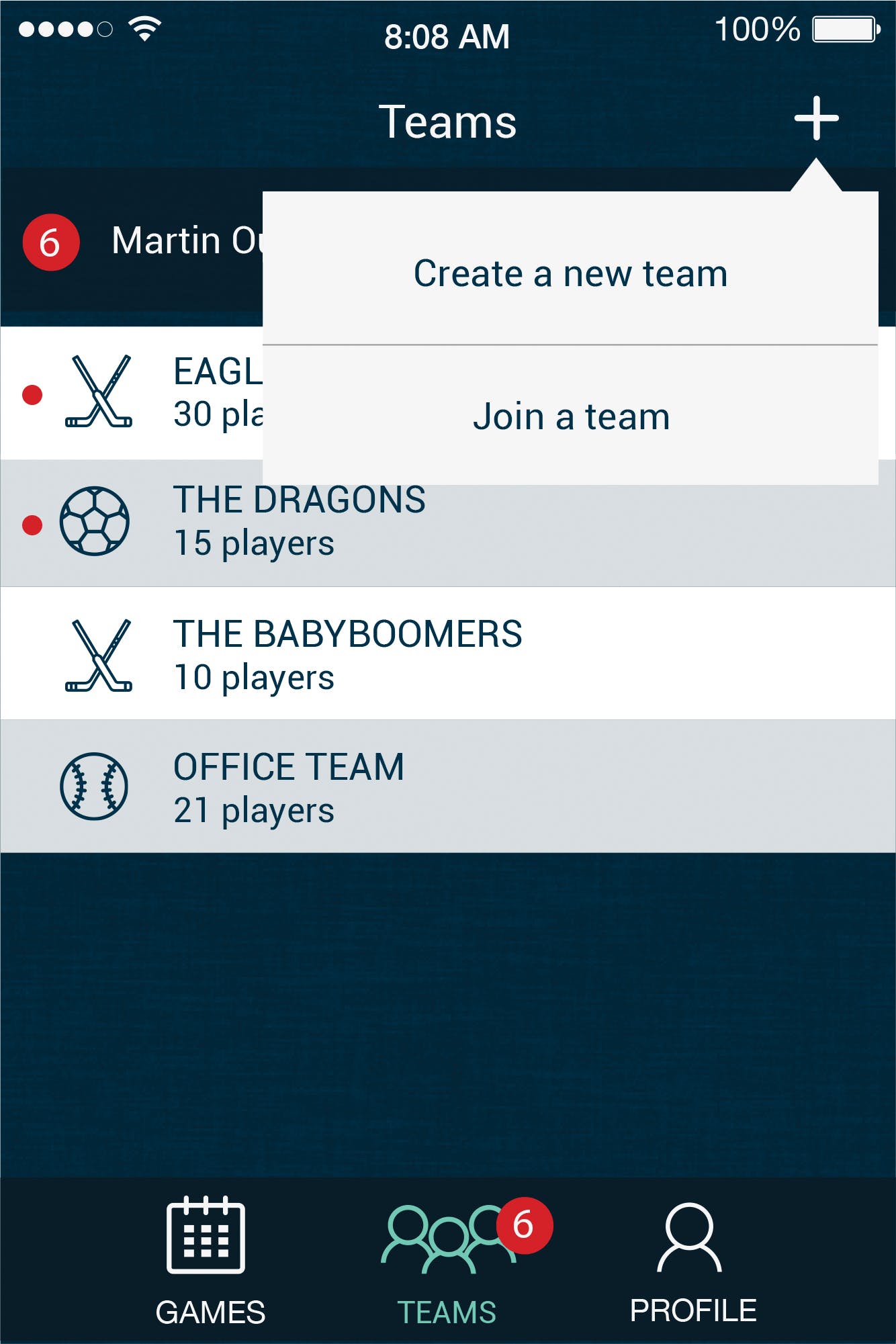 Sporteo Screenshot 2
