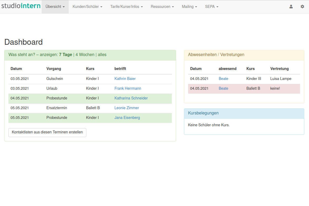 StudioIntern Screenshot 1