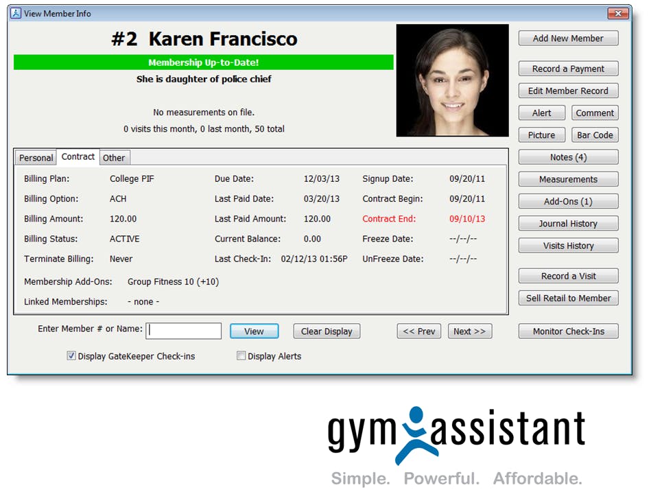 Gym Assistant Screenshot 1