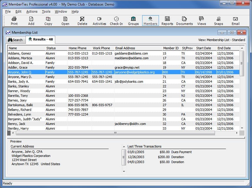 MemberTies Screenshot 1