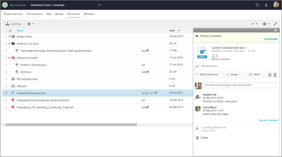 Planview ProjectPlace Screenshot 5