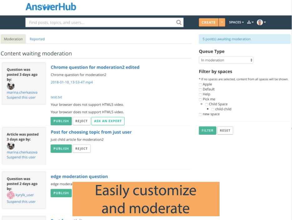 AnswerHub Screenshot 2