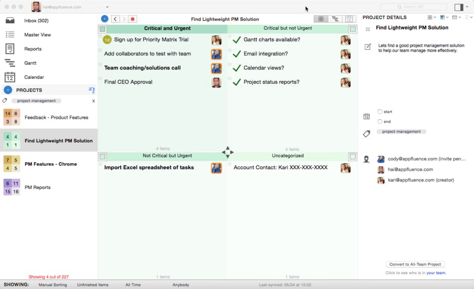 Priority Matrix Screenshot 3