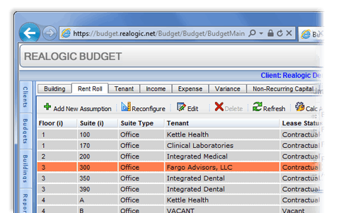 Realogic Budget Screenshot 1