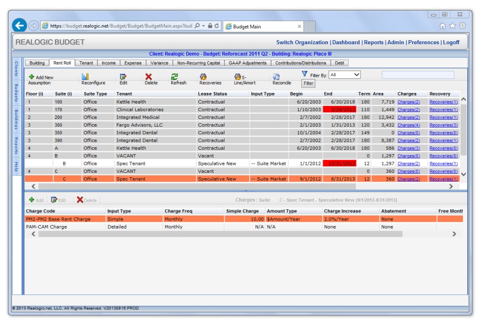 Realogic Budget Screenshot 5