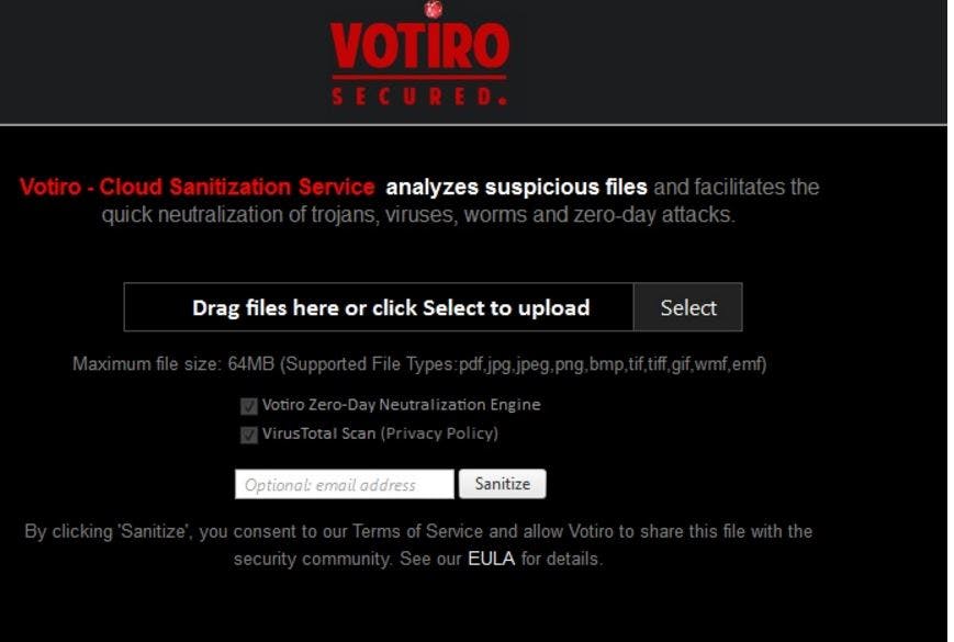 Votiro Secure Email Gateway Screenshot 1
