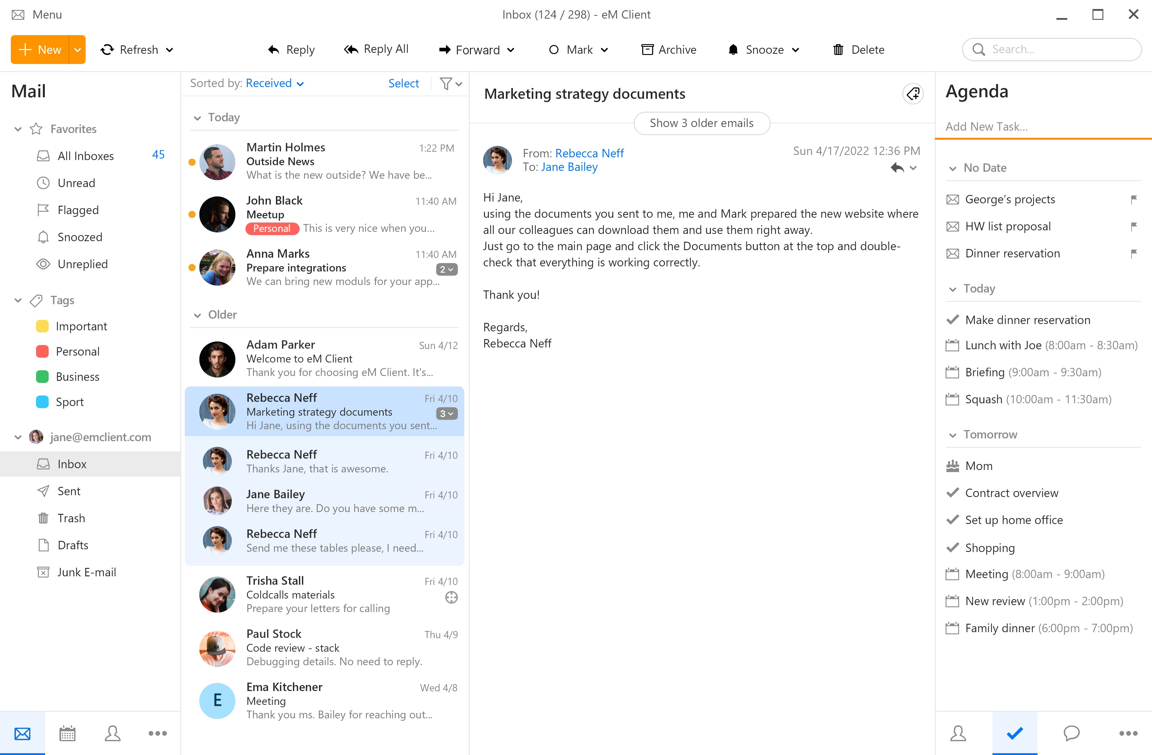 eM Client Screenshot 1