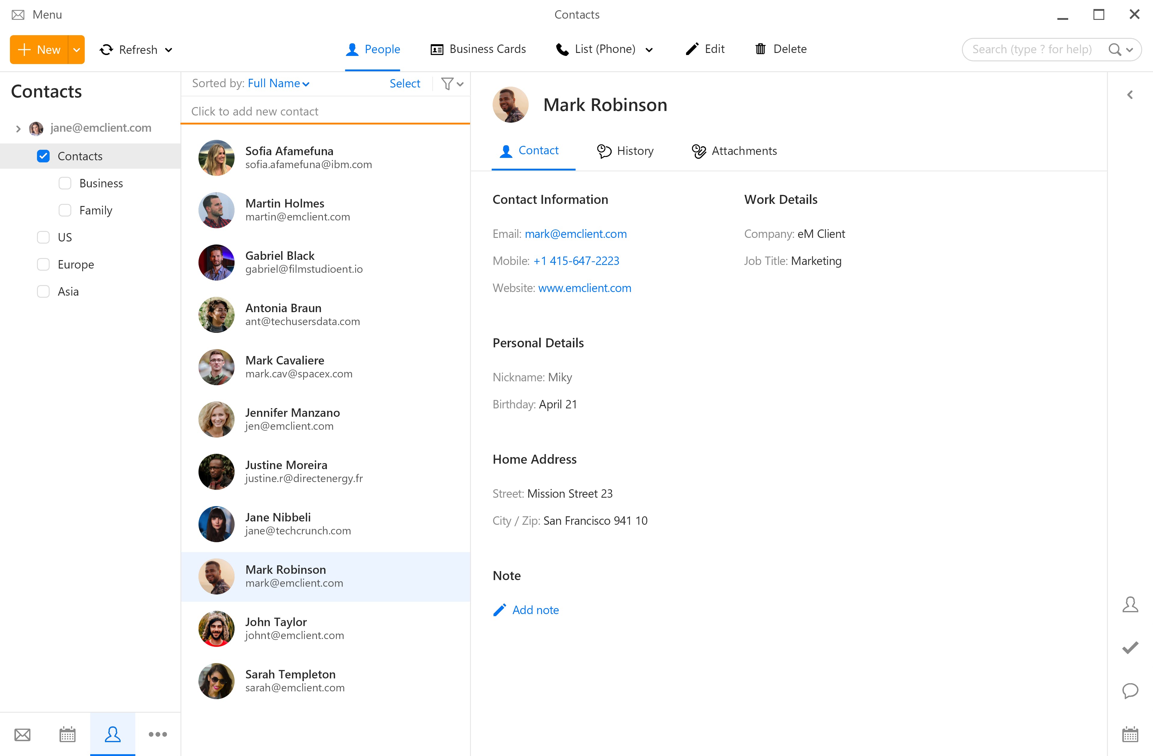 eM Client Screenshot 3