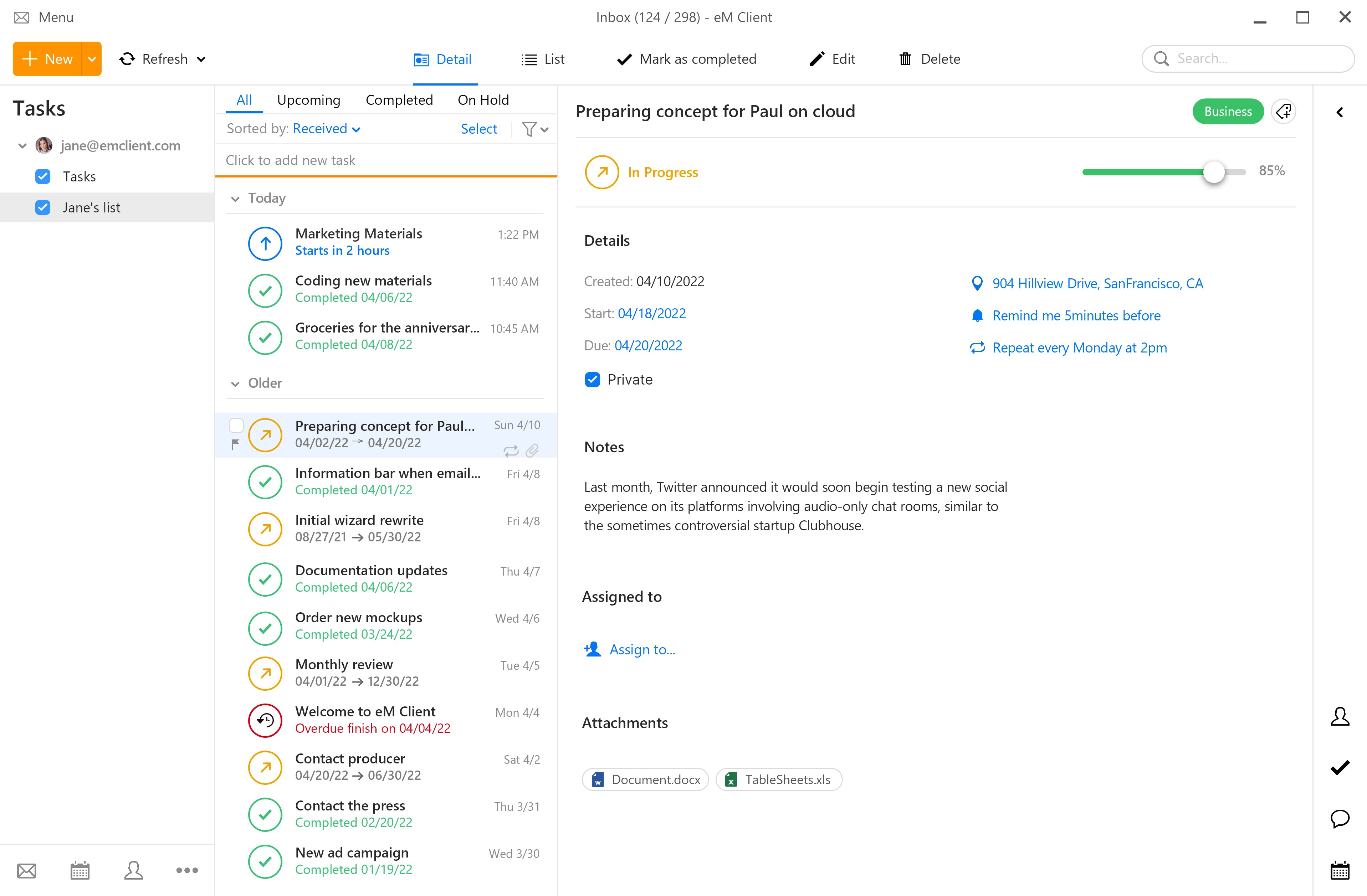 eM Client Screenshot 4