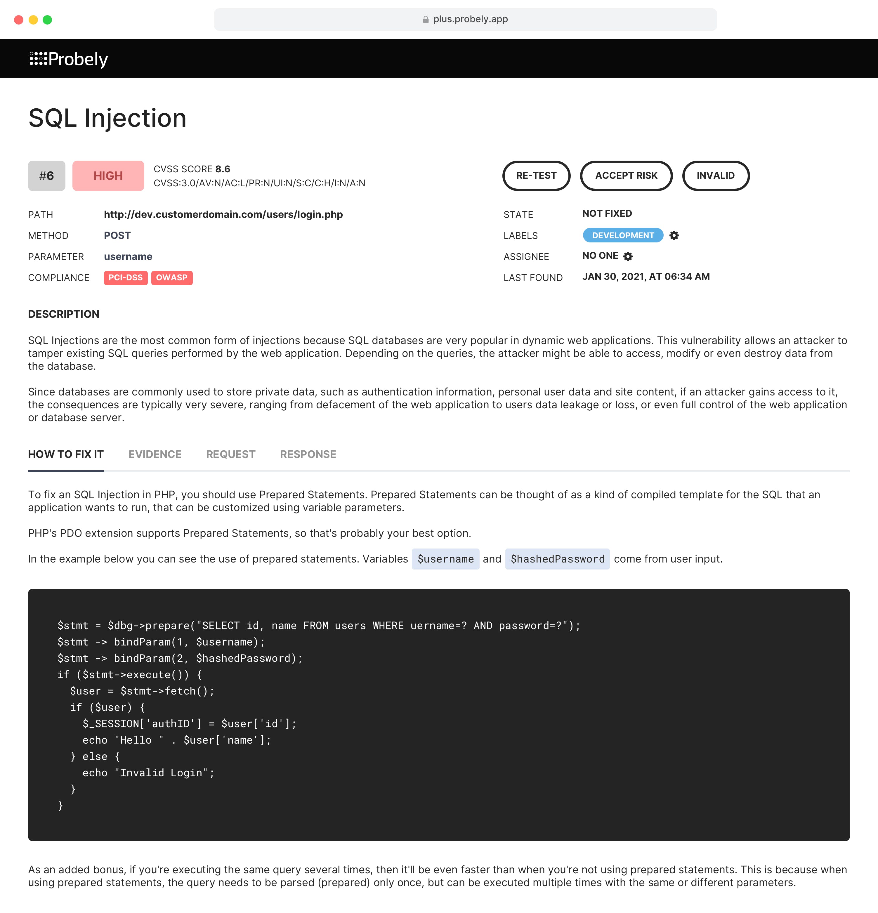 Probely Screenshot 4