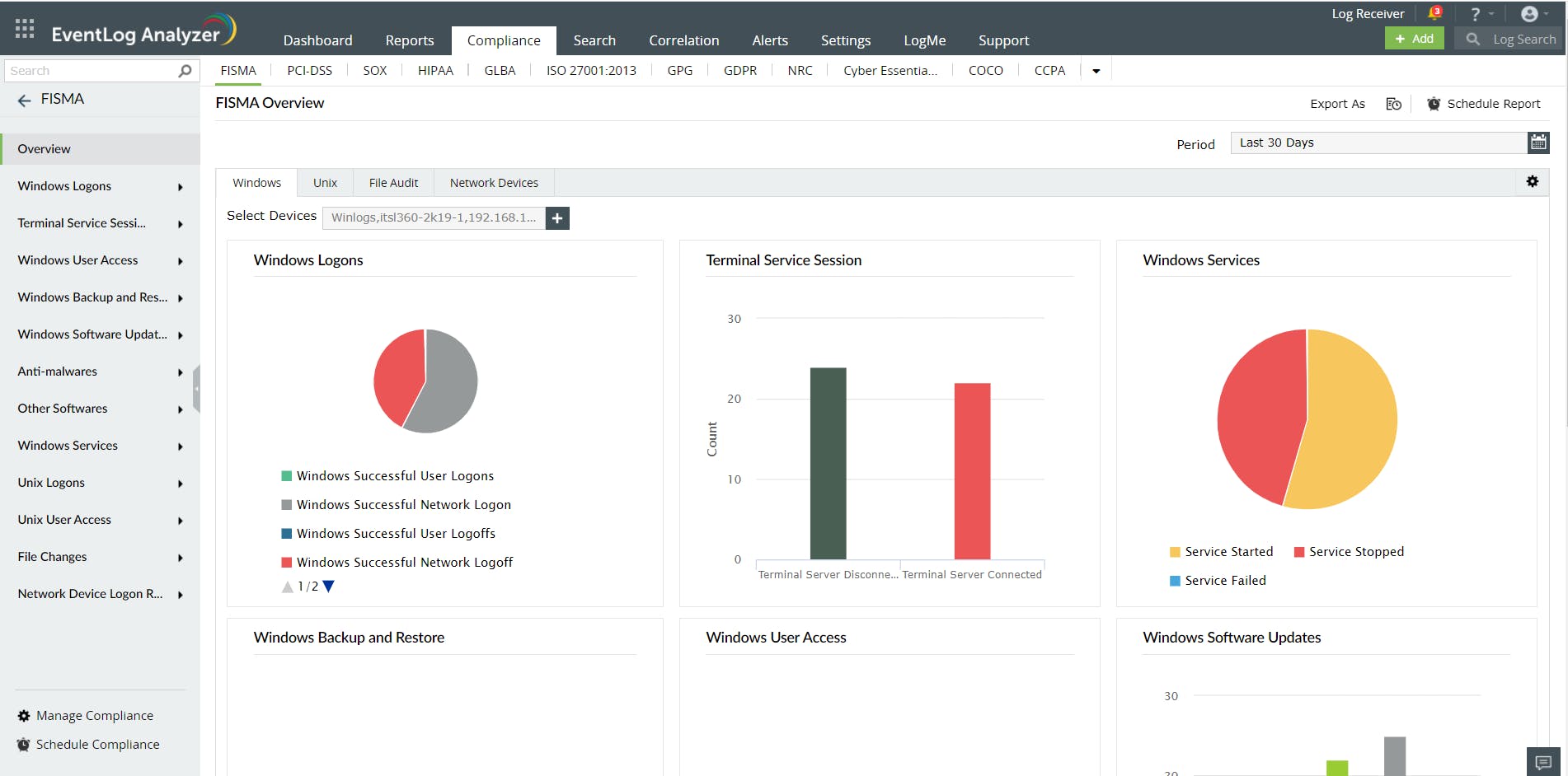 ManageEngine EventLog Analyzer Screenshot 4