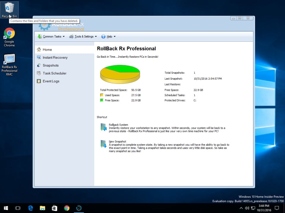 RollBack Rx Professional Screenshot 2