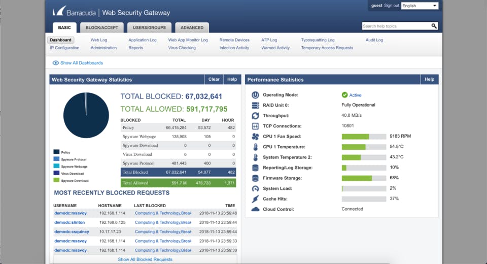 Barracuda Web Security Gateway Screenshot 2