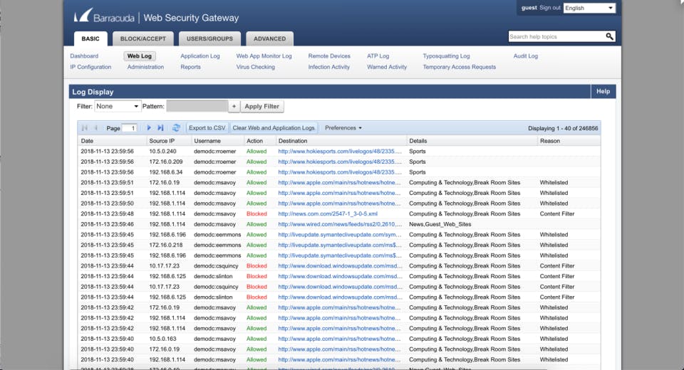 Barracuda Web Security Gateway Screenshot 5
