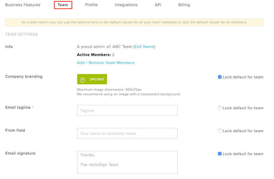 HelloSign Screenshot 1