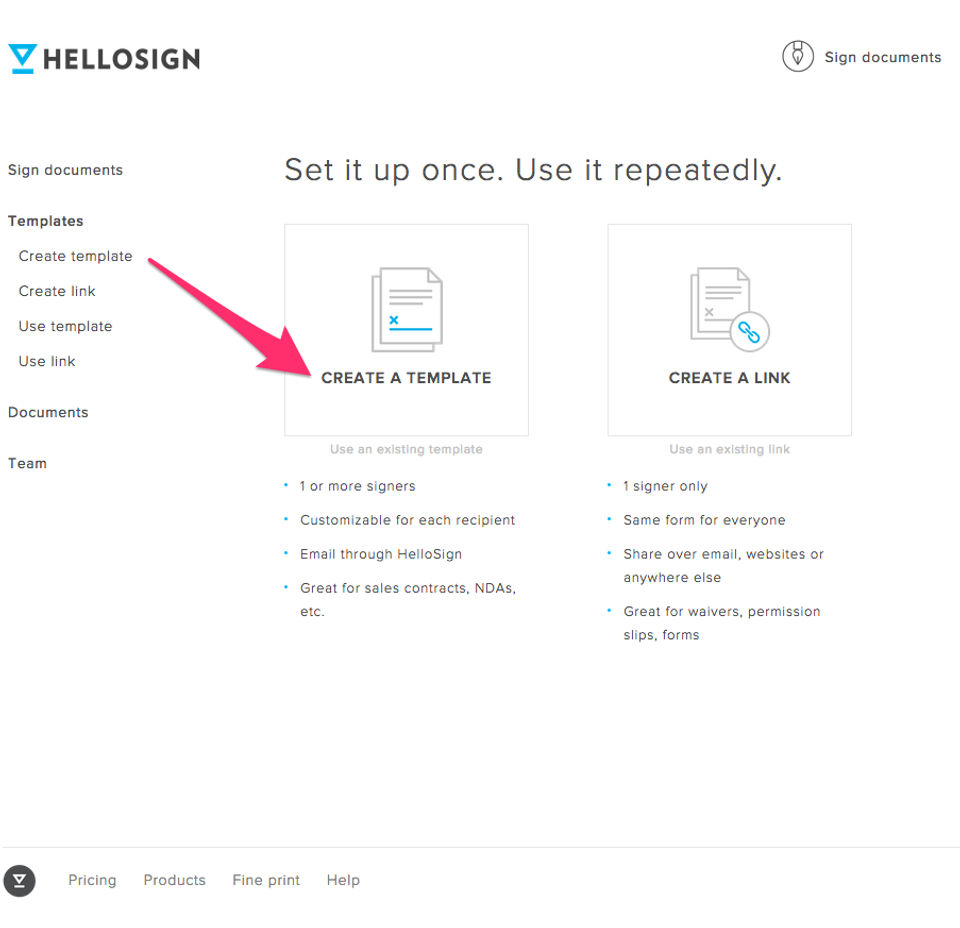 HelloSign Screenshot 2