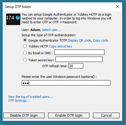 Rohos Logon Key Screenshot 2