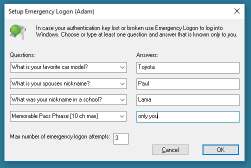 Rohos Logon Key Screenshot 4