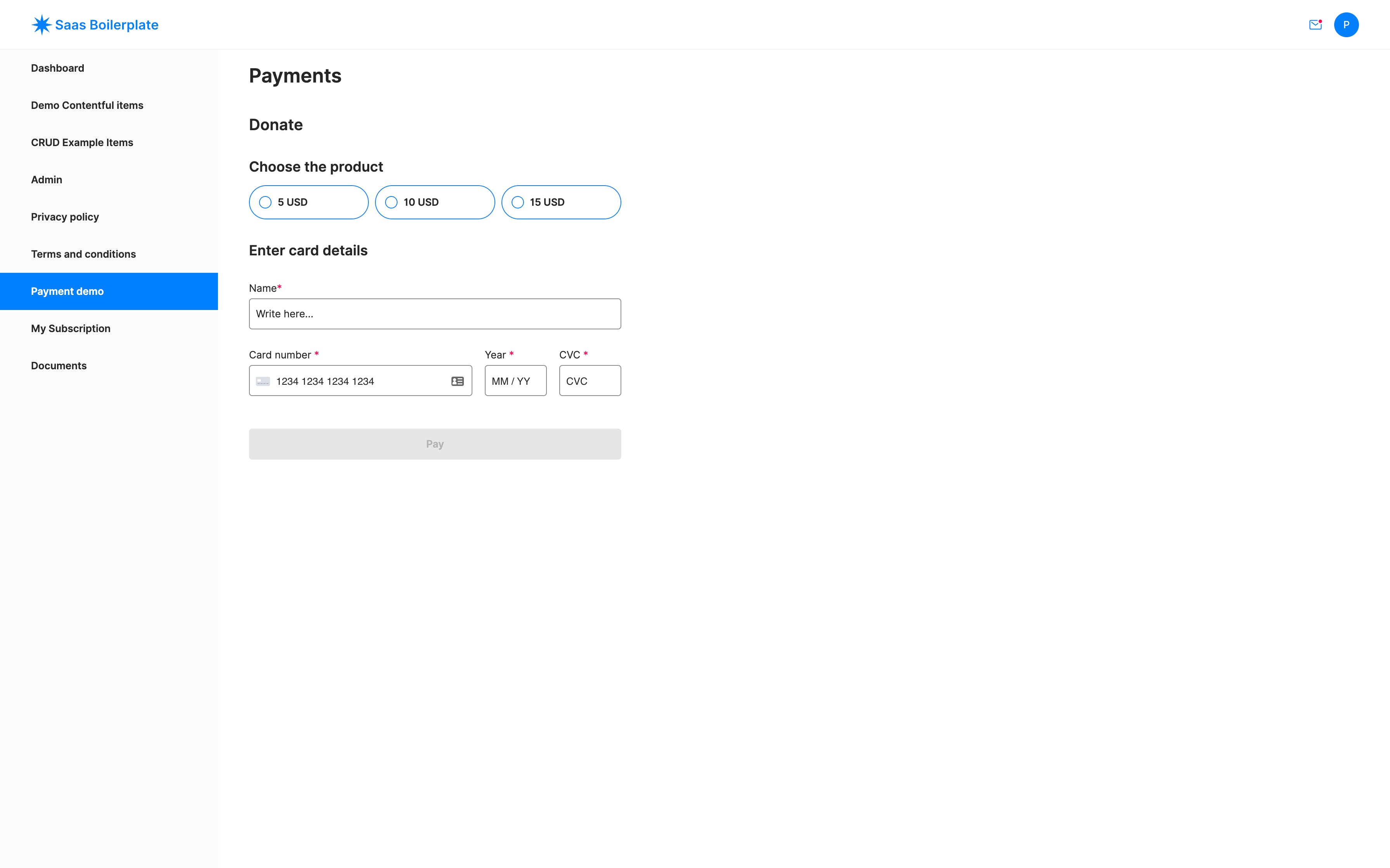 SaaS Boilerplate Screenshot 3