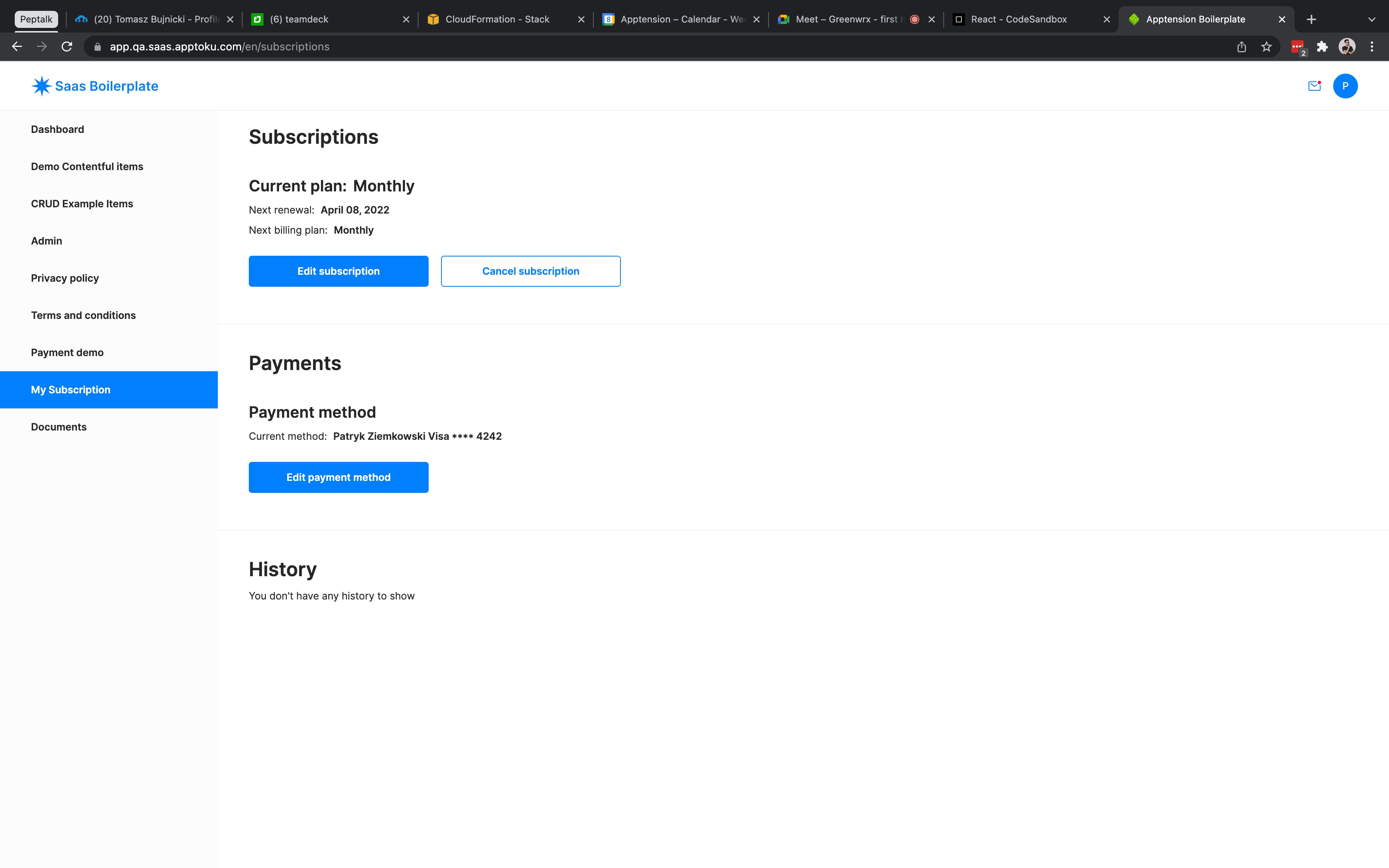 SaaS Boilerplate Screenshot 5