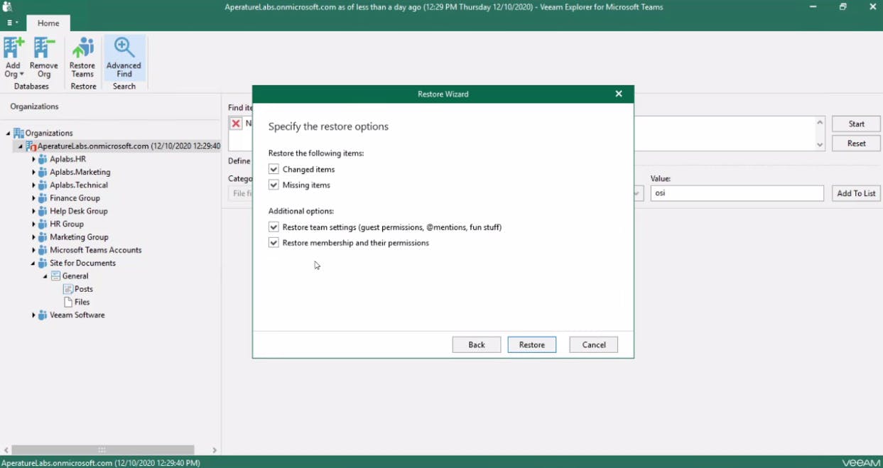 Veeam Backup for Microsoft Office 365 Screenshot 2