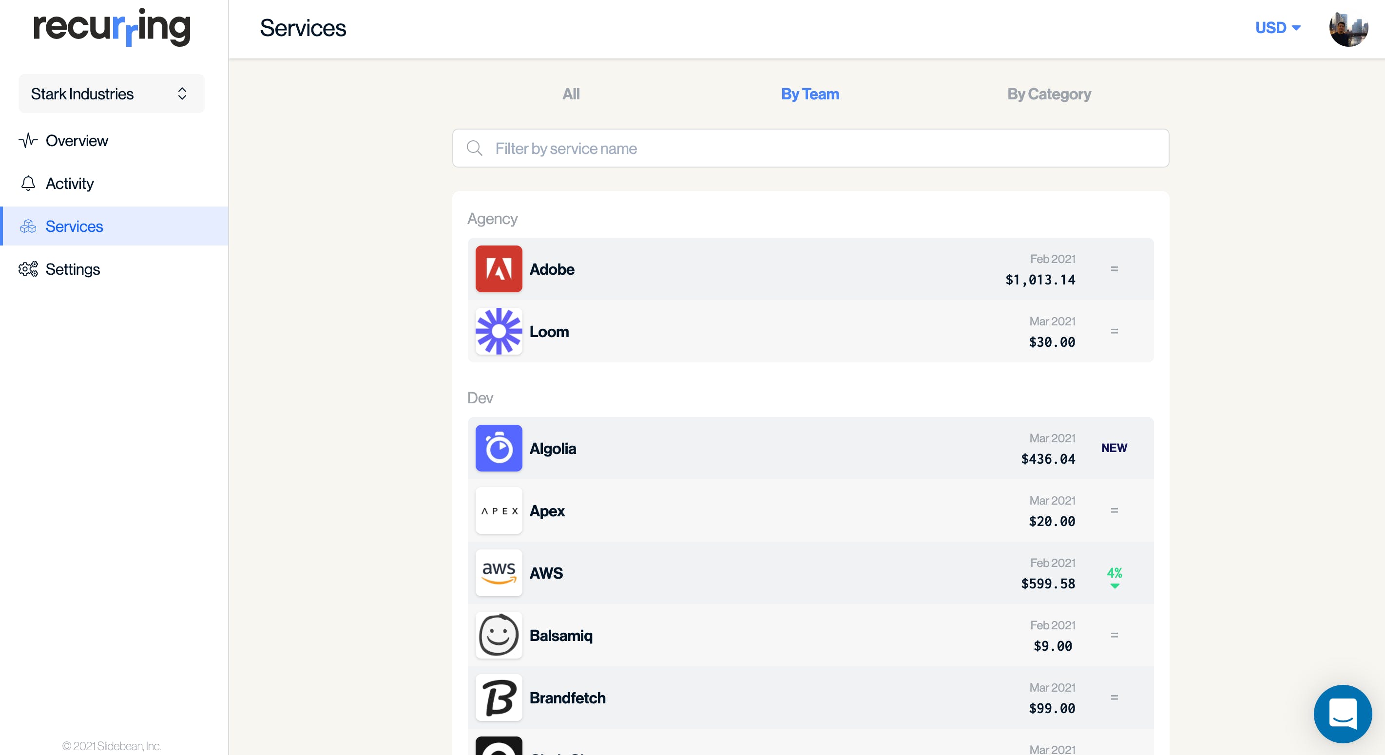 Recurring Screenshot 4