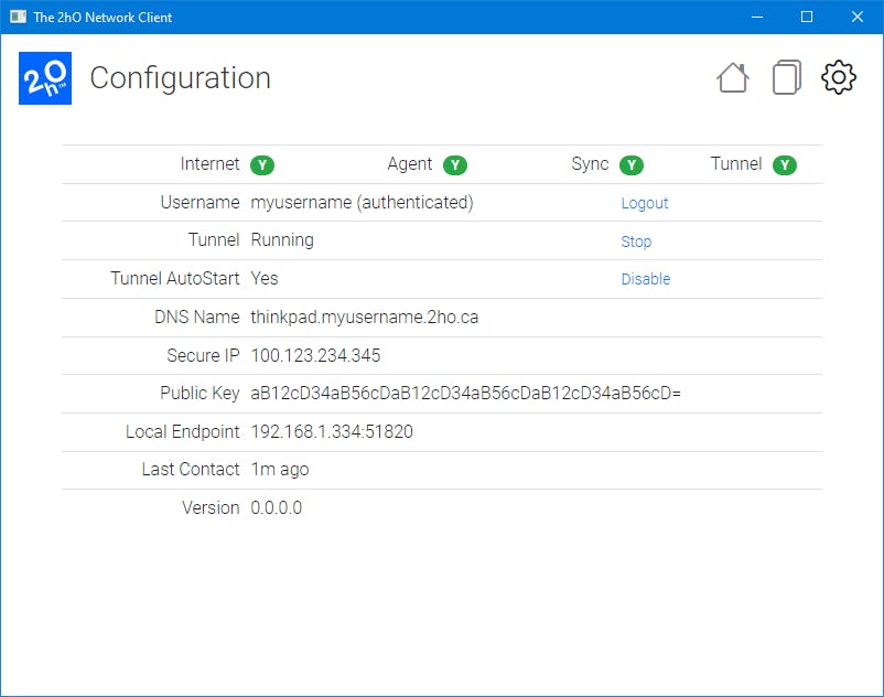 2hO Client Screenshot 2