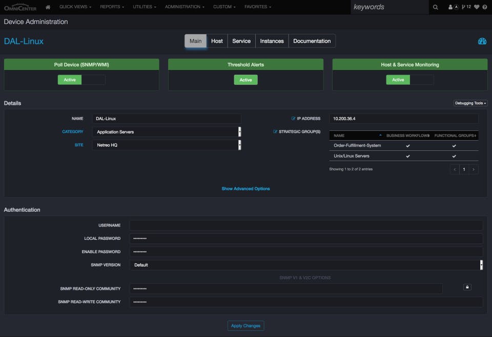 Netreo Screenshot 4