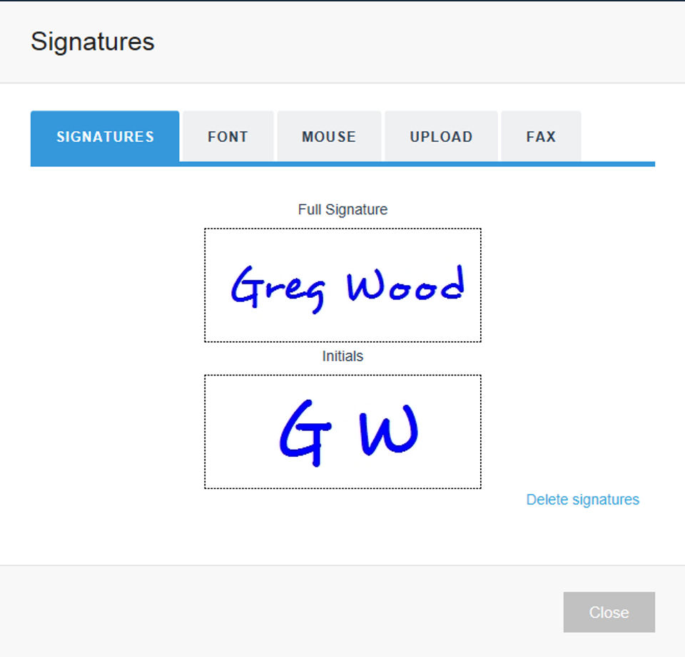 Secured Signing Screenshot 1