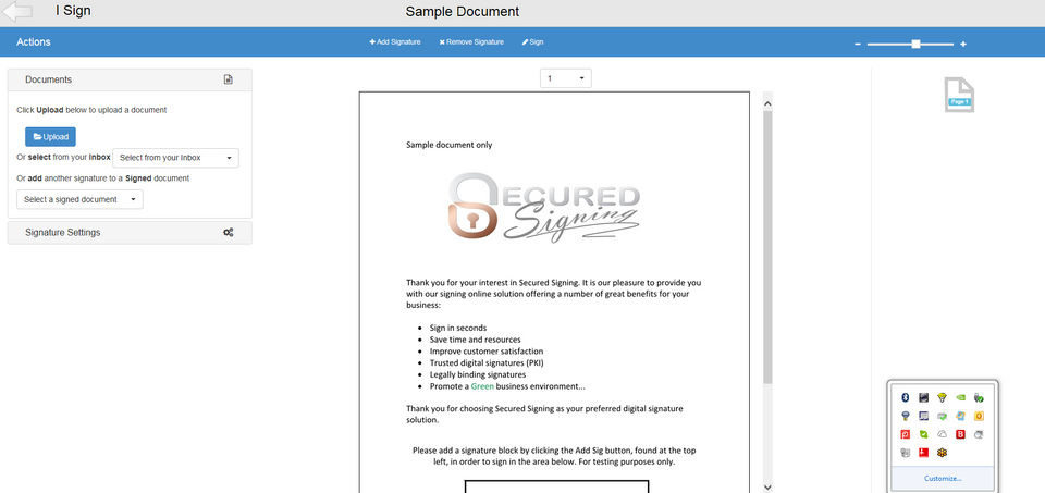 Secured Signing Screenshot 4