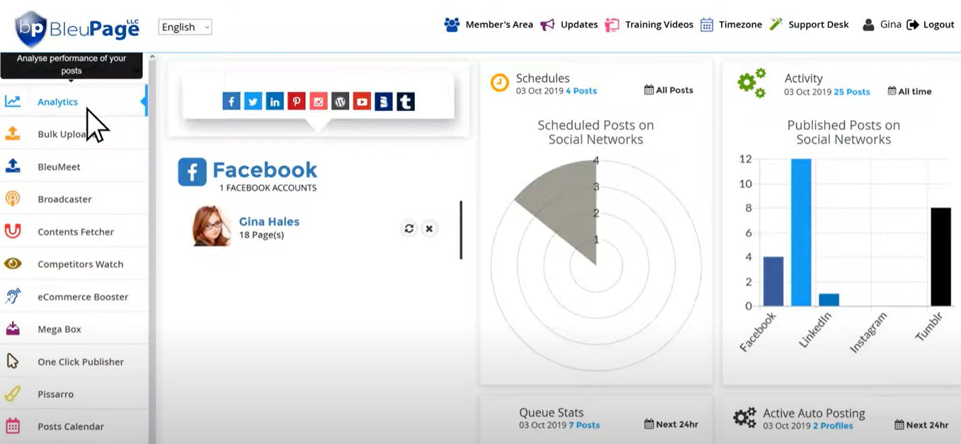 BleuPage Screenshot 1