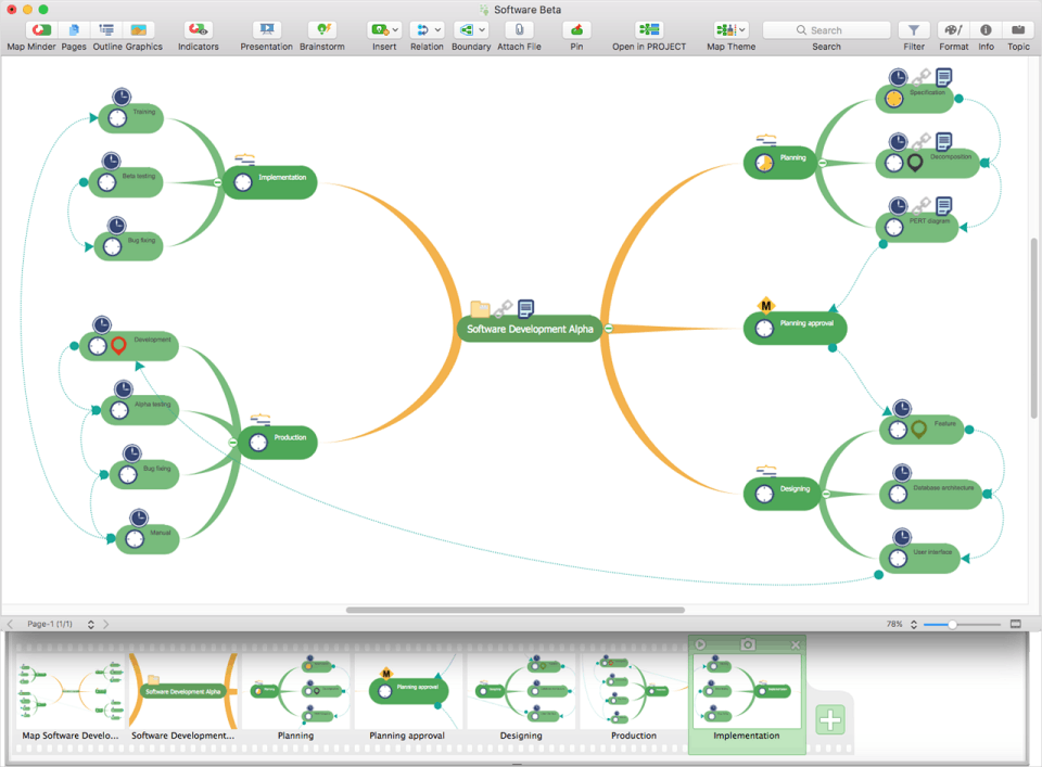 ConceptDraw MINDMAP Screenshot 1