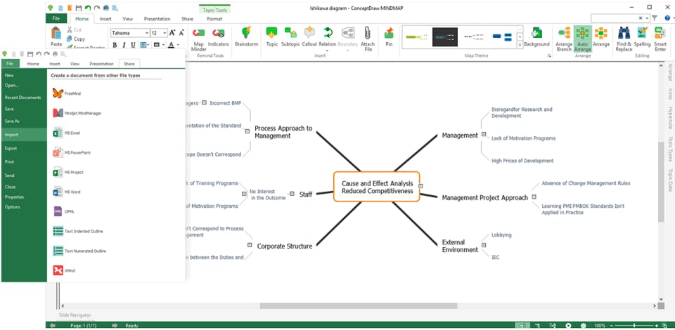 ConceptDraw MINDMAP Screenshot 3