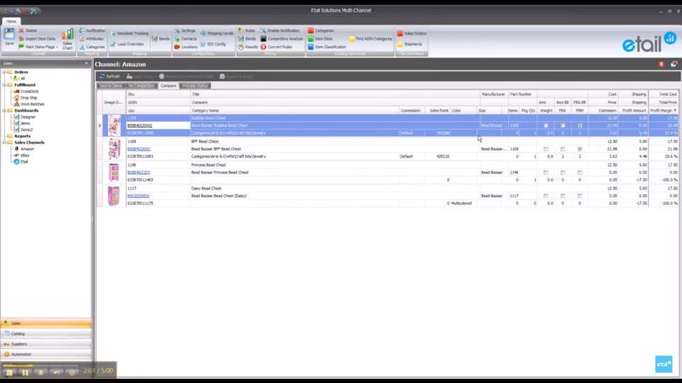 Etail Vantage Platform Screenshot 3