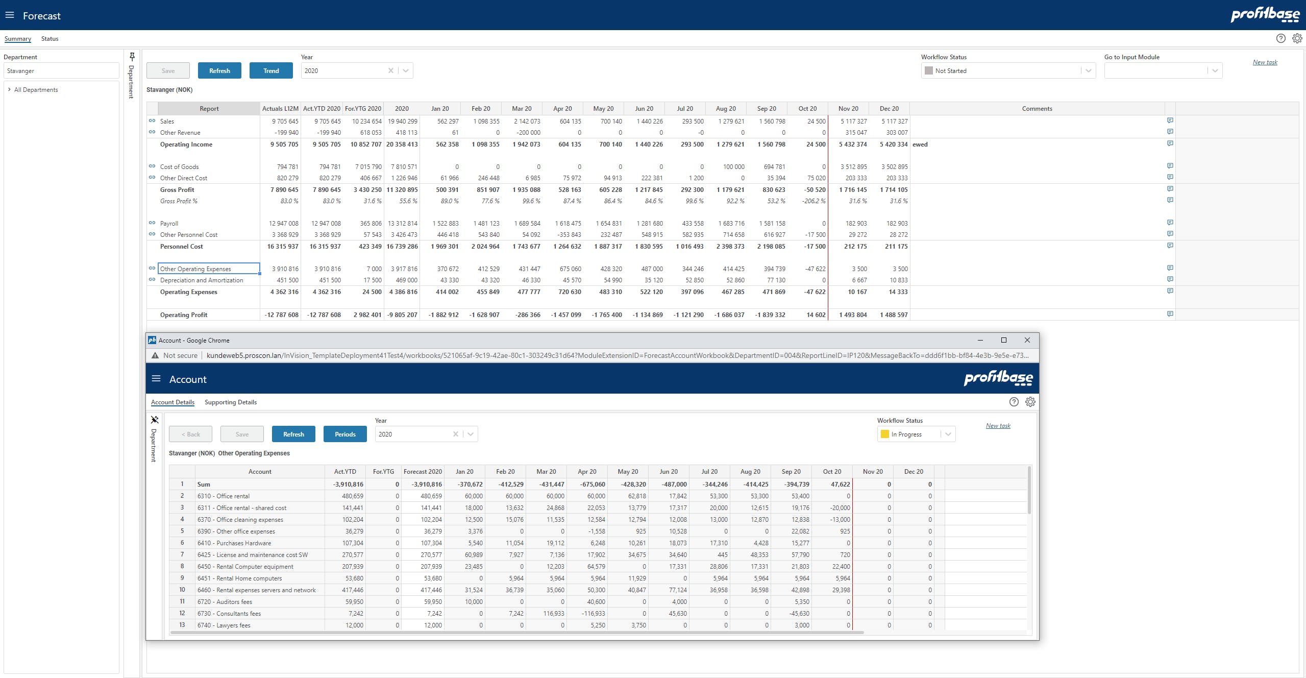 Profitbase EPM Screenshot 3