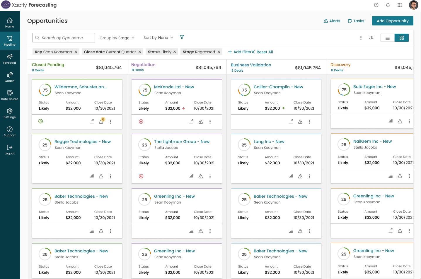 Xactly Forecasting Screenshot 2