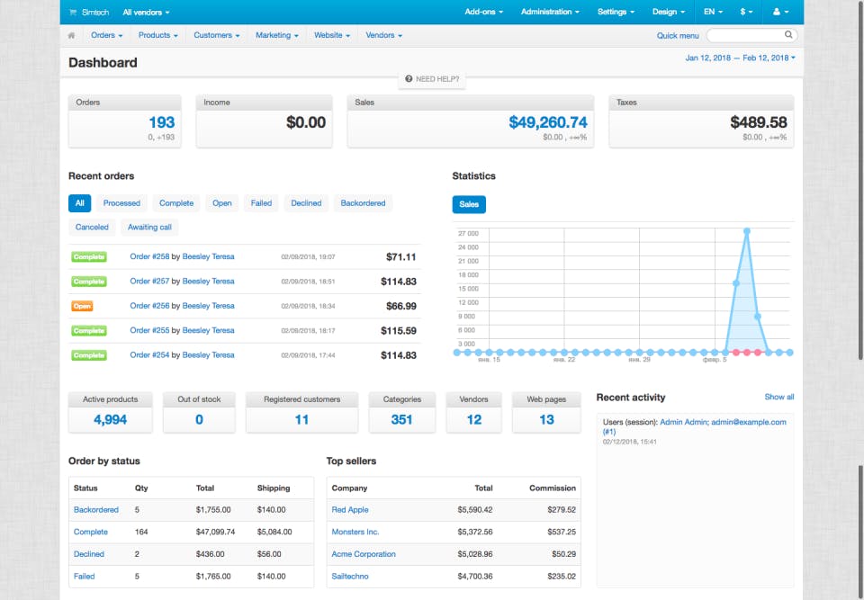 CS-Cart Multi-Vendor Screenshot 3