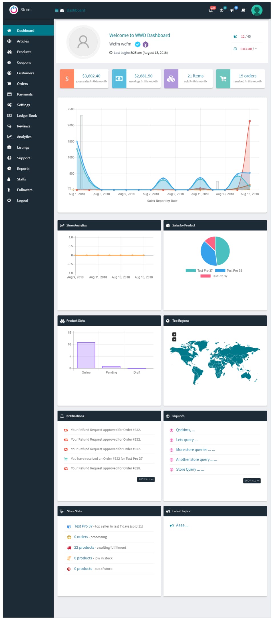 WCFM Marketplace Screenshot 1