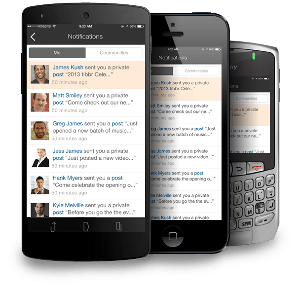 tibbr Screenshot 1