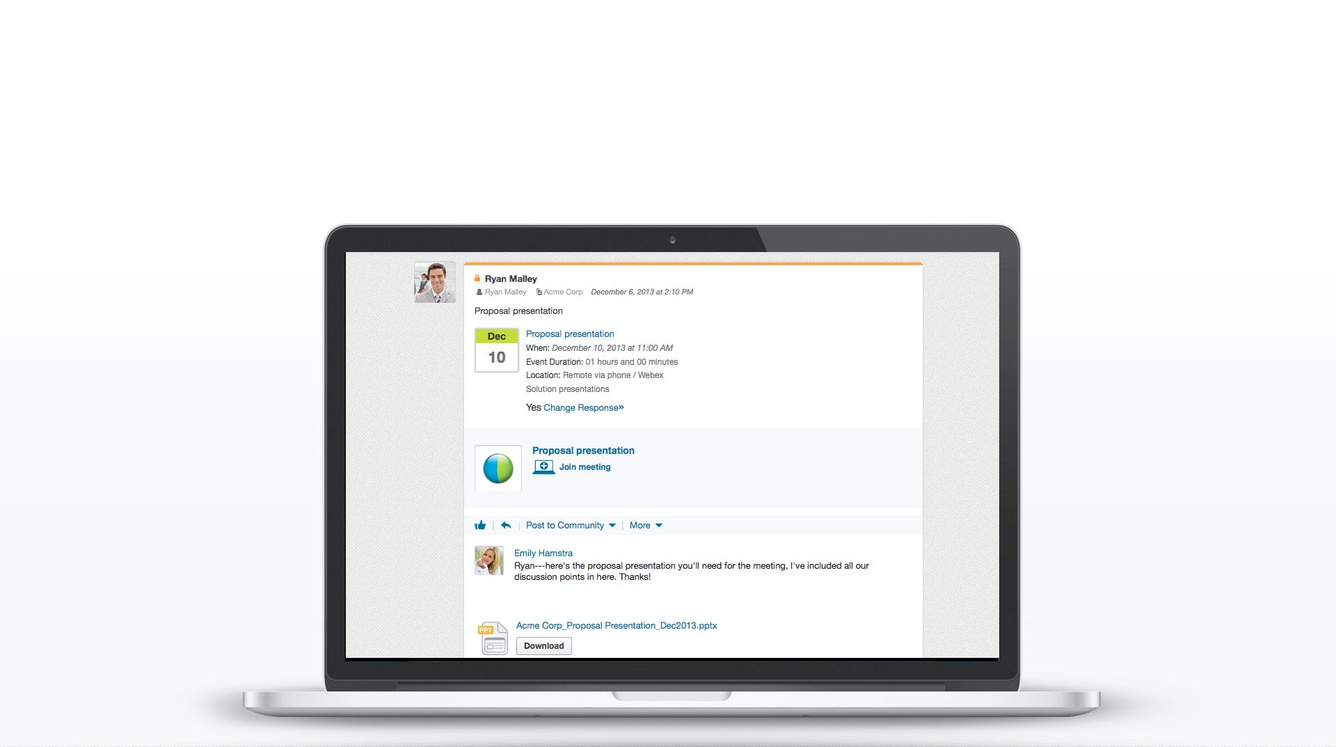 tibbr Screenshot 2