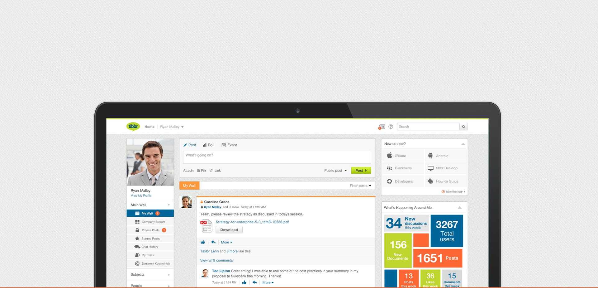 tibbr Screenshot 3