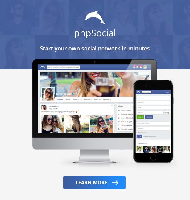 phpSocial Screenshot 1