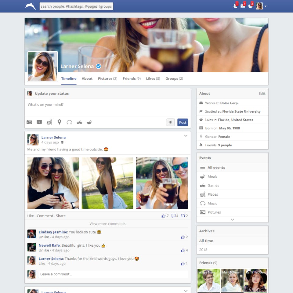 phpSocial Screenshot 3