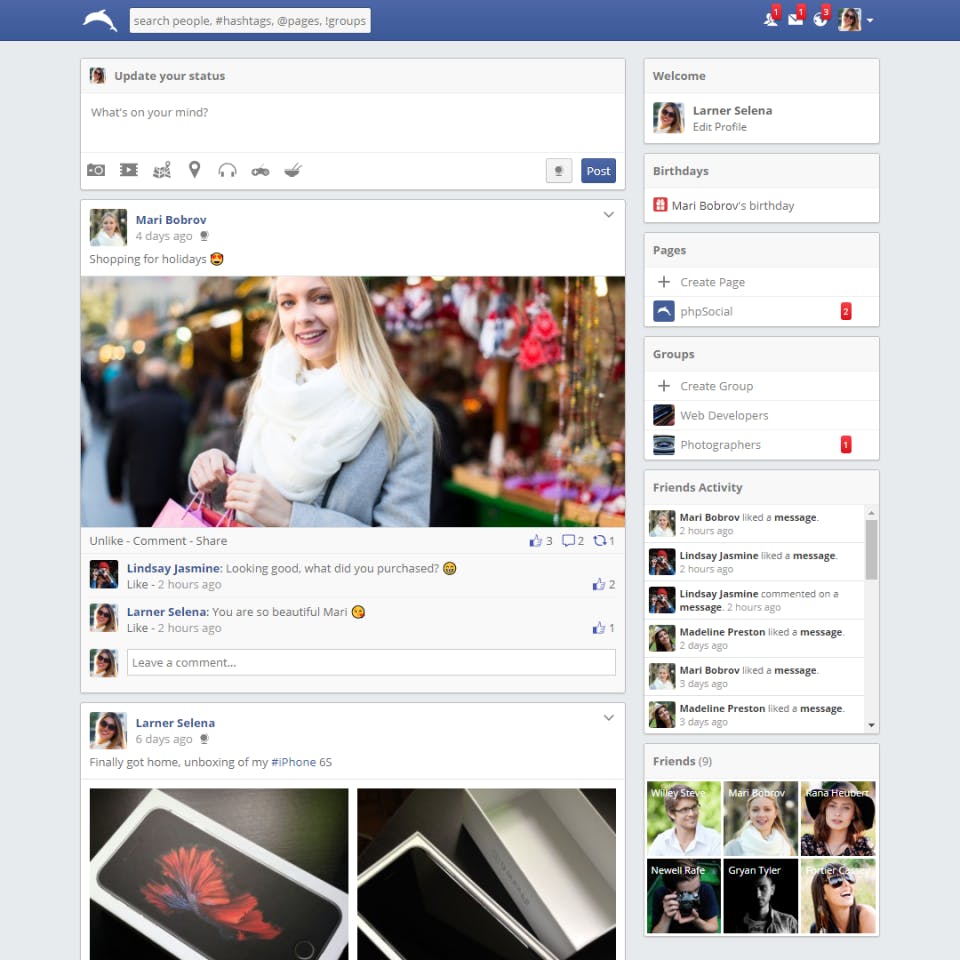 phpSocial Screenshot 4