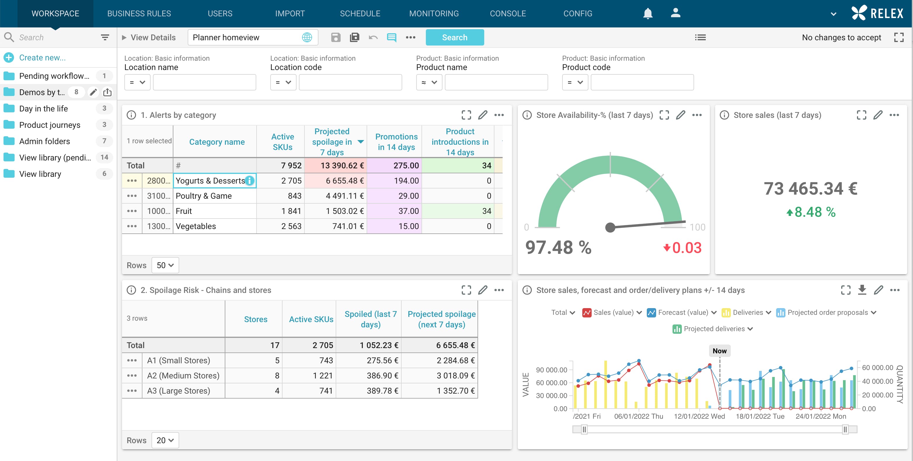 RELEX Screenshot 1