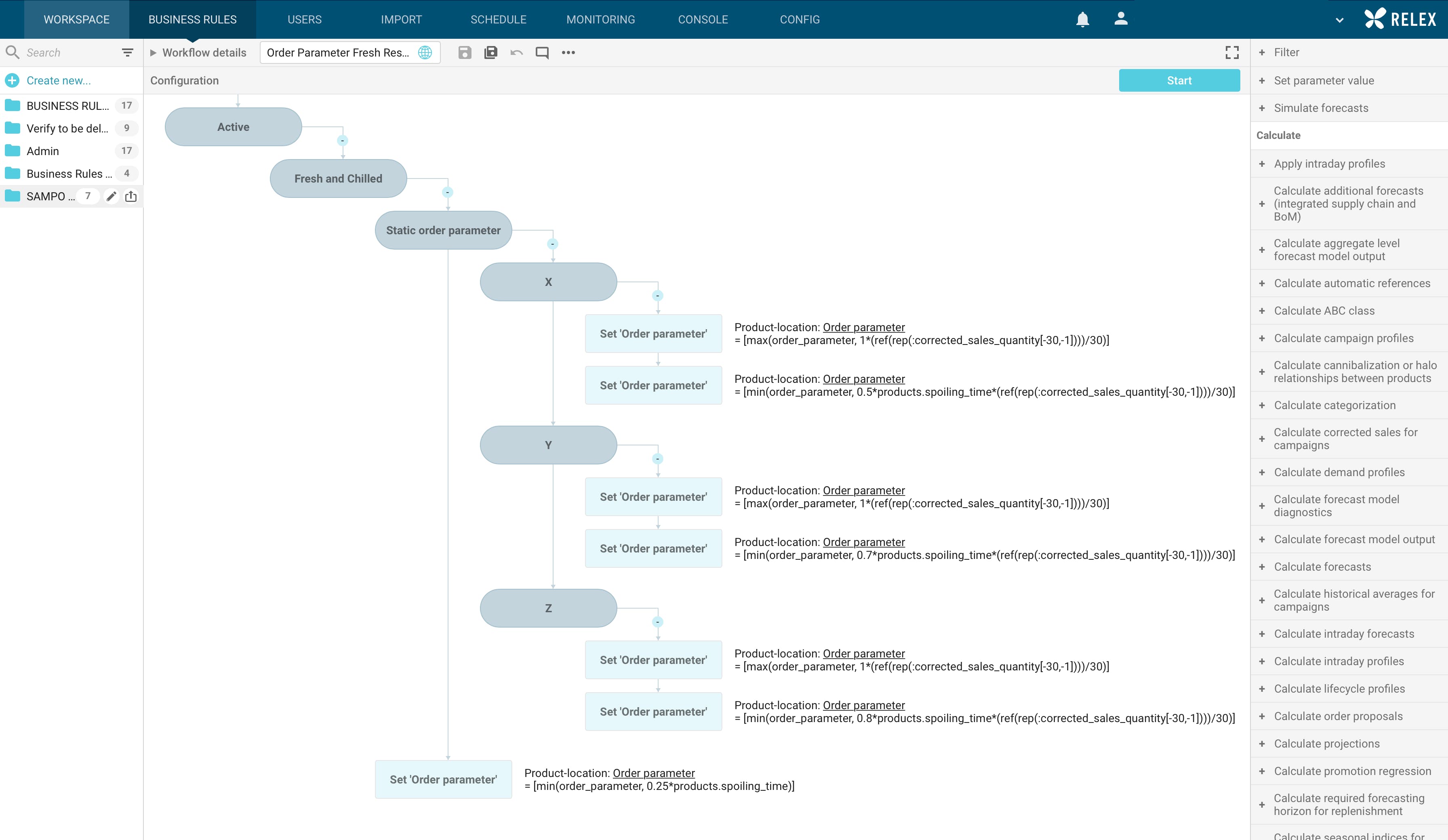 RELEX Screenshot 2